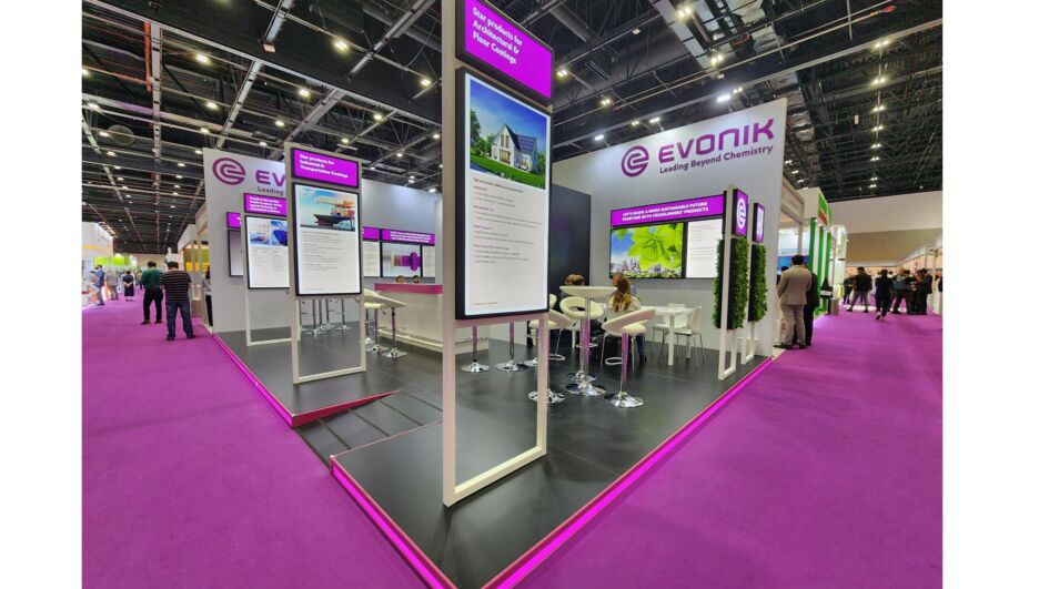 Evonik booth at The Middle East Coatings Show 2024