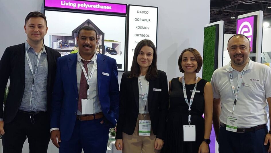 The Evonik team attending UTECH Middle East